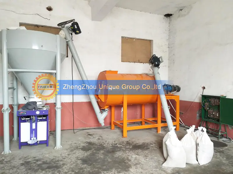 Simple Type Dry Mortar Mixing Plant