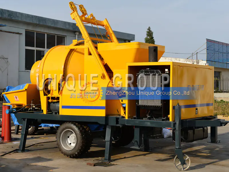 How Does The Concrete Mixer With Pump Work?