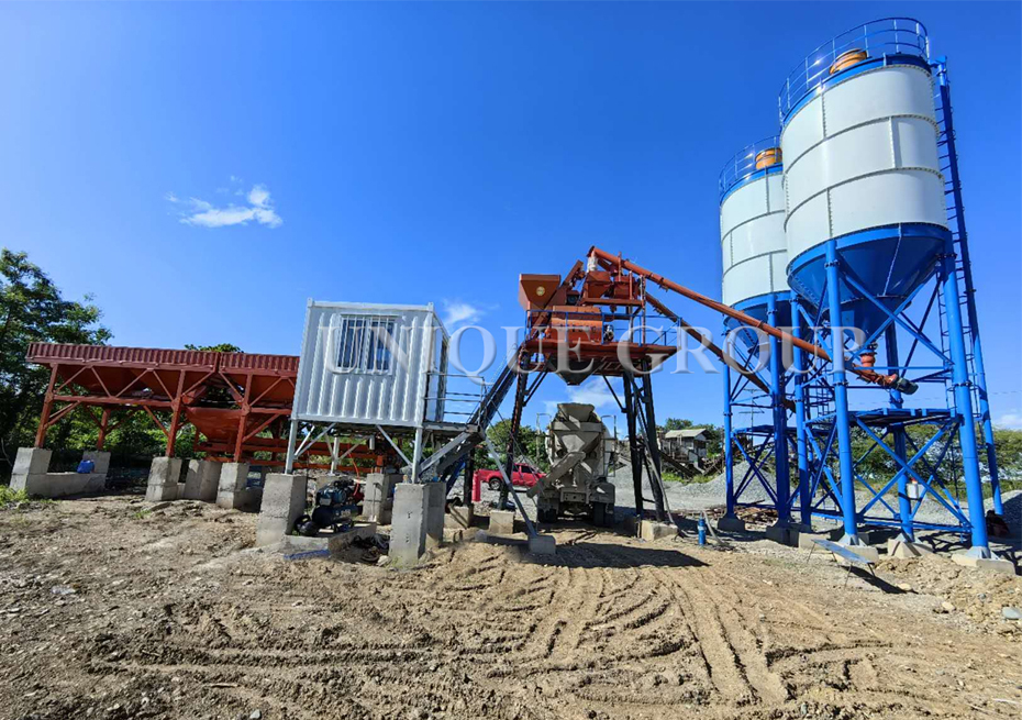 HZS35 Concrete Batching Plant in Oman