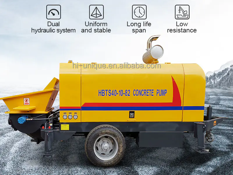 How do you keep a concrete pump clean?