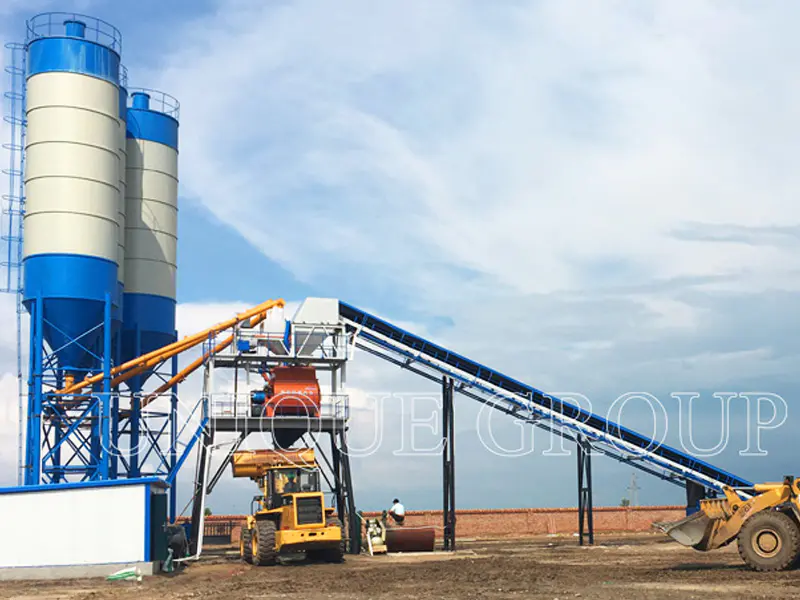 The HZS120 Concrete Batching Plant deployed in Mexico supporting large-scale infrastructure projects