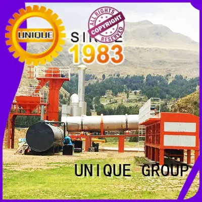 UNIQUE drum asphalt batch mix plant manufacturer