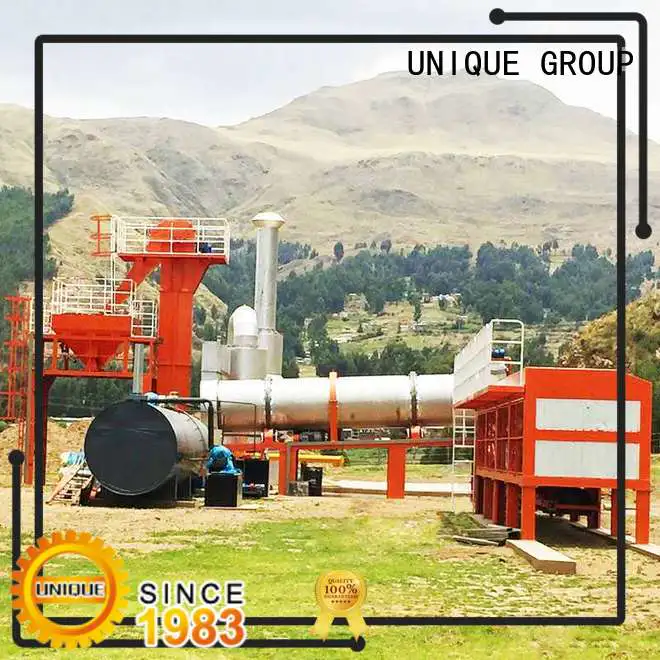 UNIQUE mixing bitumen mix plant manufacturer